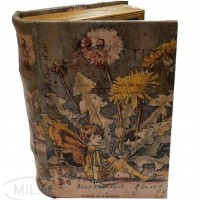 Medieval Fairy Secret Storage Book Box Stash Box Faux Leather Over Wood 809004351053  153125384697